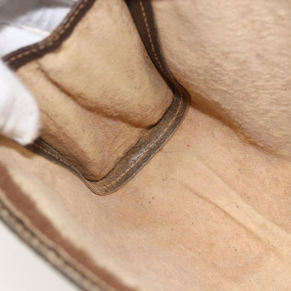 GUCCI GG Supreme Web Sherry Line Bag PVC Beige Red 41 014 2125 23 Auth 175283