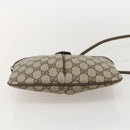 GUCCI GG Supreme Web Sherry Line Bag PVC Beige Gold 904 02 047 Auth 175285-5