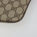 GUCCI GG Supreme Web Sherry Line Bag PVC Beige Gold 904 02 047 Auth 175286-14