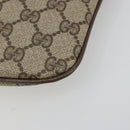 GUCCI GG Supreme Web Sherry Line Bag PVC Beige Gold 904 02 047 Auth 175286-16