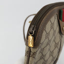 GUCCI GG Supreme Web Sherry Line Bag PVC Beige Gold 904 02 047 Auth 175286-9