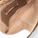 GUCCI GG Supreme Web Sherry Line Bag PVC Beige Gold 904 02 047 Auth 175286-10