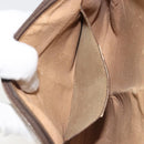 GUCCI GG Supreme Web Sherry Line Bag PVC Beige Gold 904 02 047 Auth 175286-11