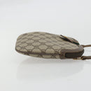 GUCCI GG Supreme Web Sherry Line Bag PVC Beige Gold 904 02 047 Auth 175286-3