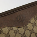 GUCCI GG Supreme Shoulder Bag PVC Beige Gold Auth 175287-18
