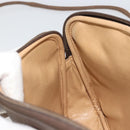 GUCCI GG Supreme Shoulder Bag PVC Beige Gold Auth 175287-20