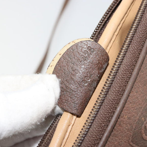 GUCCI GG Supreme Shoulder Bag PVC Beige Gold Auth 175287