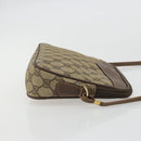 GUCCI GG Supreme Shoulder Bag PVC Beige Gold Auth 175287-3