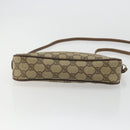 GUCCI GG Supreme Shoulder Bag PVC Beige Gold Auth 175287-5