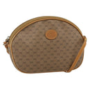 GUCCI Micro GG Supreme Shoulder Bag PVC Beige Gold Auth 175289-1