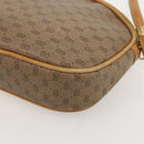 GUCCI Micro GG Supreme Shoulder Bag PVC Beige Gold Auth 175289-12