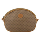 GUCCI Micro GG Supreme Shoulder Bag PVC Beige Gold Auth 175289-2