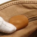 GUCCI Micro GG Supreme Shoulder Bag PVC Beige Gold Auth 175289-21