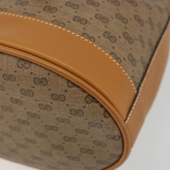 GUCCI Micro GG Supreme Purse Shoulder Bag PVC Beige Gold 007 86 0044 Auth 175290