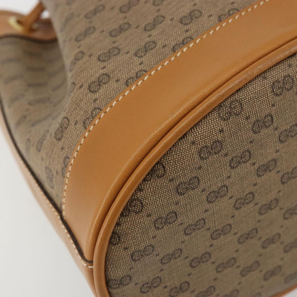 GUCCI Micro GG Supreme Purse Shoulder Bag PVC Beige Gold 007 86 0044 Auth 175290