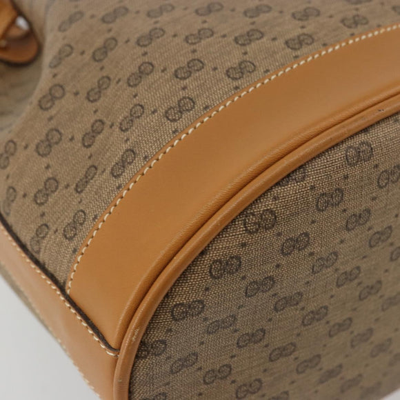 GUCCI Micro GG Supreme Purse Shoulder Bag PVC Beige Gold 007 86 0044 Auth 175290