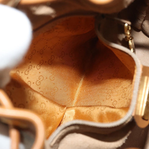 GUCCI Micro GG Supreme Purse Shoulder Bag PVC Beige Gold 007 86 0044 Auth 175290