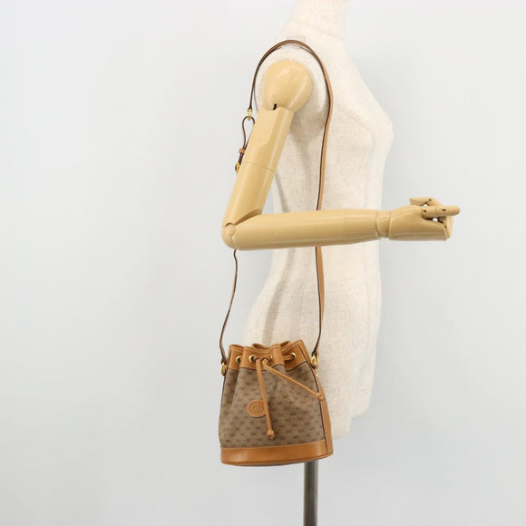 GUCCI Micro GG Supreme Purse Shoulder Bag PVC Beige Gold 007 86 0044 Auth 175290