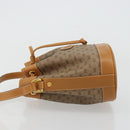 GUCCI Micro GG Supreme Purse Shoulder Bag PVC Beige Gold 007 86 0044 Auth 175290-4