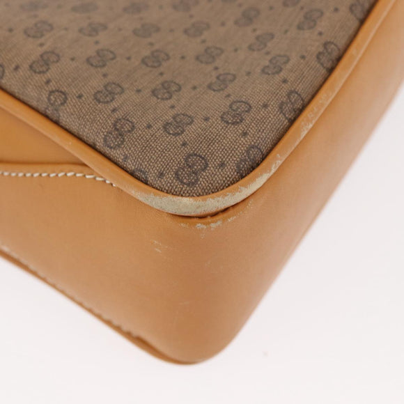 GUCCI Micro GG Supreme Shoulder Bag PVC Beige Gold 001 098 1244 Auth 175291