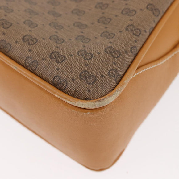 GUCCI Micro GG Supreme Shoulder Bag PVC Beige Gold 001 098 1244 Auth 175291