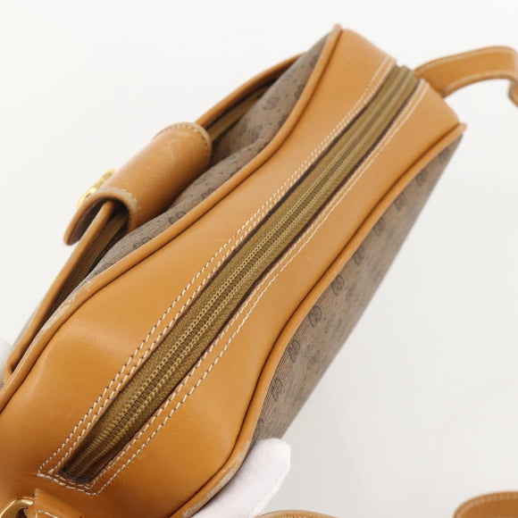 GUCCI Micro GG Supreme Shoulder Bag PVC Beige Gold 001 098 1244 Auth 175291