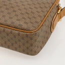 GUCCI Micro GG Supreme Shoulder Bag PVC Beige Gold Auth 175292-15