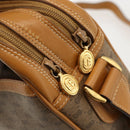 GUCCI Micro GG Supreme Shoulder Bag PVC Beige Gold Auth 175292-10