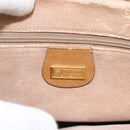 GUCCI Micro GG Supreme Shoulder Bag PVC Beige Gold Auth 175292-17