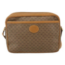 GUCCI Micro GG Supreme Shoulder Bag PVC Beige Gold Auth 175292-13