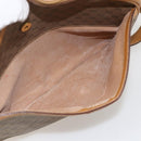 GUCCI Micro GG Supreme Shoulder Bag PVC Beige Gold Auth 175292-23