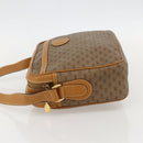 GUCCI Micro GG Supreme Shoulder Bag PVC Beige Gold Auth 175292-3
