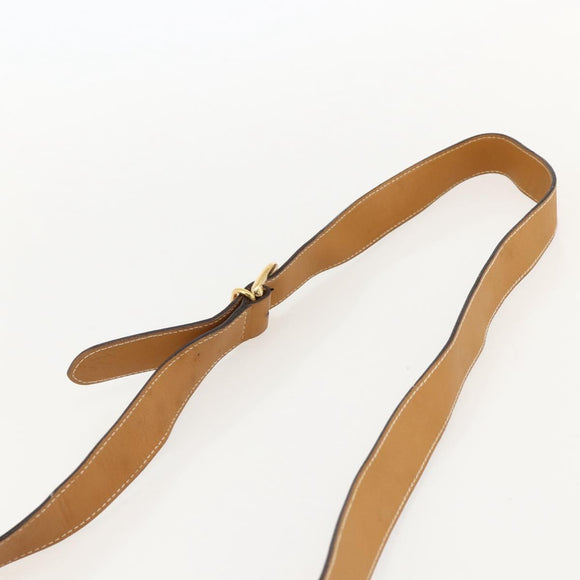 GUCCI Micro GG Supreme Shoulder Bag PVC Beige Gold Auth 175292
