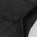 GUCCI GG Canvas Bamboo Tote Bag Black Silver 002 1010 2404 Auth 175294-15