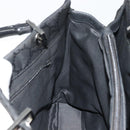 GUCCI GG Canvas Bamboo Tote Bag Black Silver 002 1010 2404 Auth 175294-17