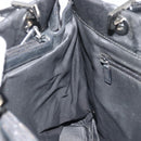GUCCI GG Canvas Bamboo Tote Bag Black Silver 002 1010 2404 Auth 175294-18