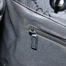 GUCCI GG Canvas Bamboo Tote Bag Black Silver 002 1010 2404 Auth 175294-19