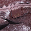 GUCCI Bamboo Shoulder Bag Leather 2way Brown Gold 001 0166 1577 Auth 175295-10