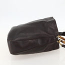GUCCI Bamboo Shoulder Bag Leather 2way Brown Gold 001 0166 1577 Auth 175295-4