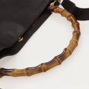 GUCCI Bamboo Shoulder Bag Leather 2way Brown Gold 001 0166 1577 Auth 175295-7