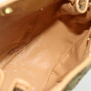 GUCCI GG Canvas Hand Bag Beige Gold 000 2854 0282 Auth 175296-19