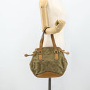 GUCCI GG Canvas Hand Bag Beige Gold 000 2854 0282 Auth 175296-21