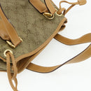 GUCCI GG Canvas Hand Bag Beige Gold 000 2854 0282 Auth 175296-6
