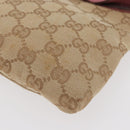 GUCCI GG Canvas Sherry Line Waist bag Beige Silver pink 28566 Auth 175298-11