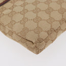 GUCCI GG Canvas Sherry Line Waist bag Beige Silver pink 28566 Auth 175298-12