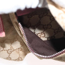 GUCCI GG Canvas Sherry Line Waist bag Beige Silver pink 28566 Auth 175298-20