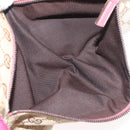 GUCCI GG Canvas Sherry Line Waist bag Beige Silver pink 28566 Auth 175298-22