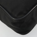 PRADA Shoulder Bag Nylon Black Silver Auth 175300-18