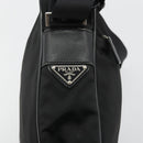 PRADA Shoulder Bag Nylon Black Silver Auth 175300-8