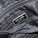PRADA Shoulder Bag Nylon Black Silver Auth 175300-19